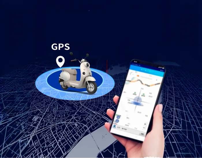 中控 GPS 与北斗双模定位及手机端轨迹查看界面